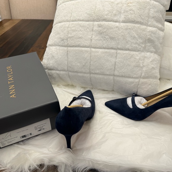 Ann Taylor Heels-Never Worn/Beautiful Suede Shoes - Picture 3 of 6